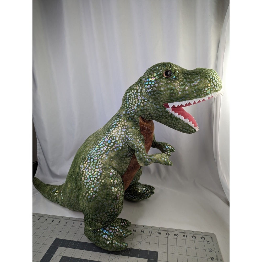 Walgreens Green Dinosaur Plush Shimmer Scales 24 Inch Stuffed Animal Toy